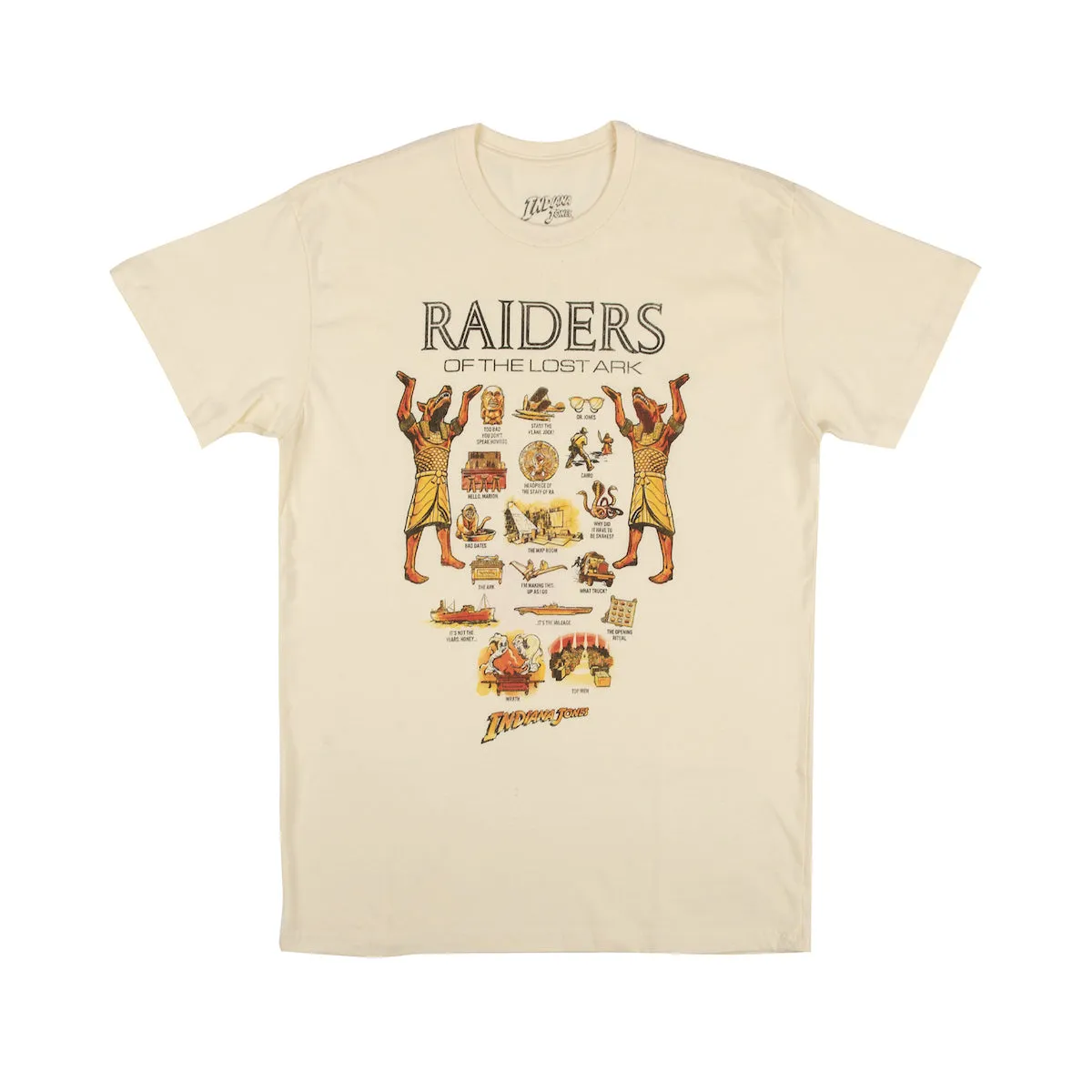 Raiders of the Lost Ark Scenes Natural Tee