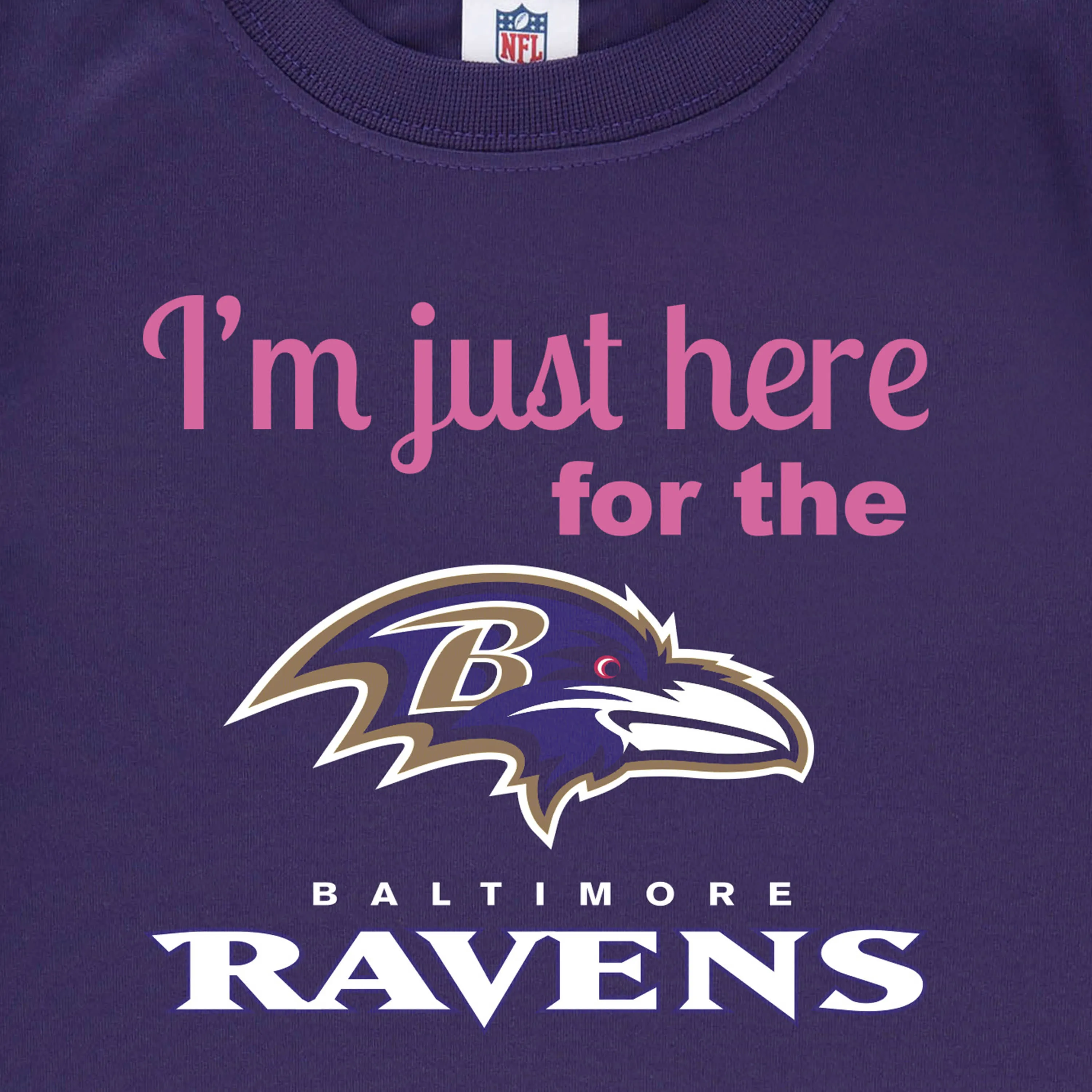 Ravens Girls Short Sleeve Tee