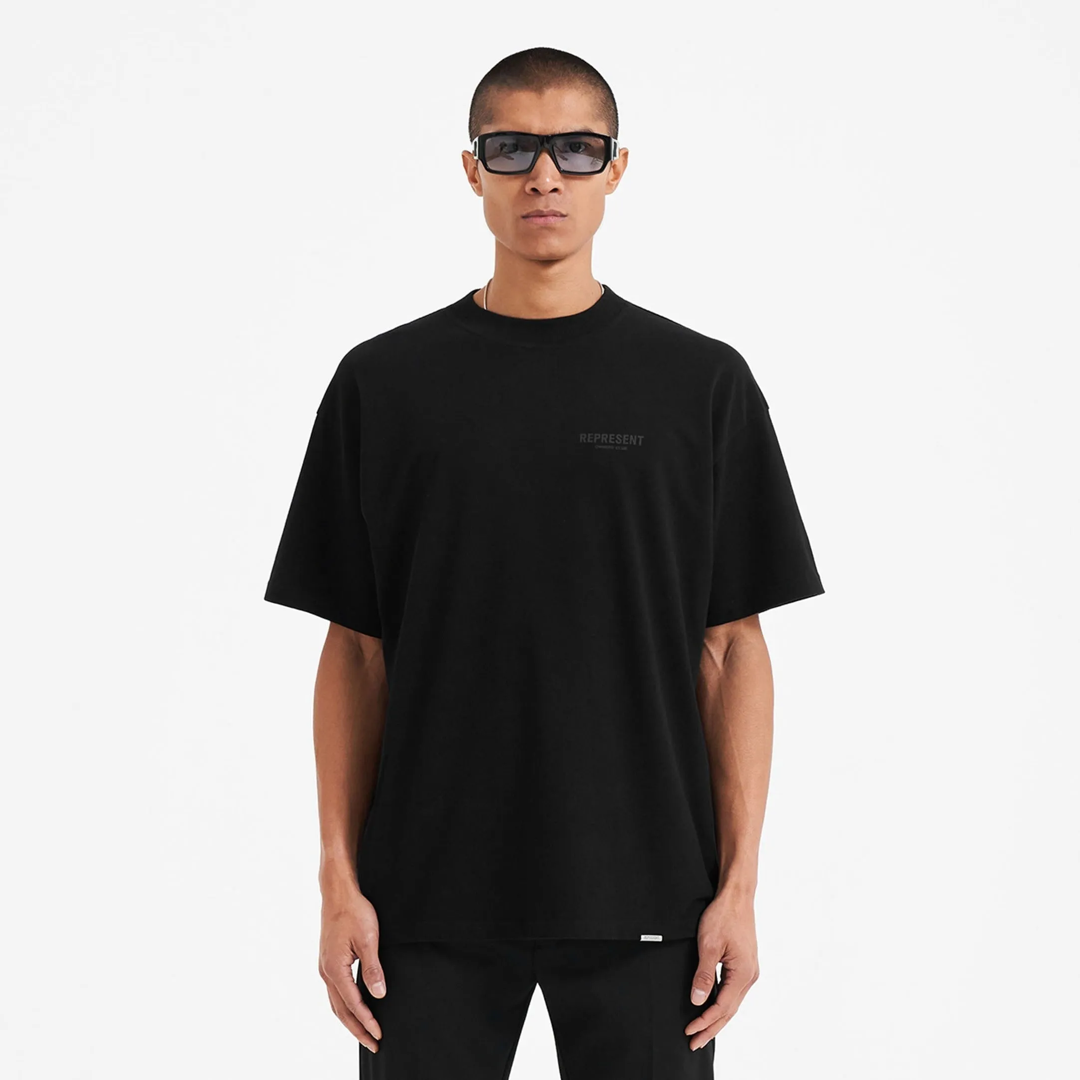 Represent Owners Club Logo Tee Black Reflective