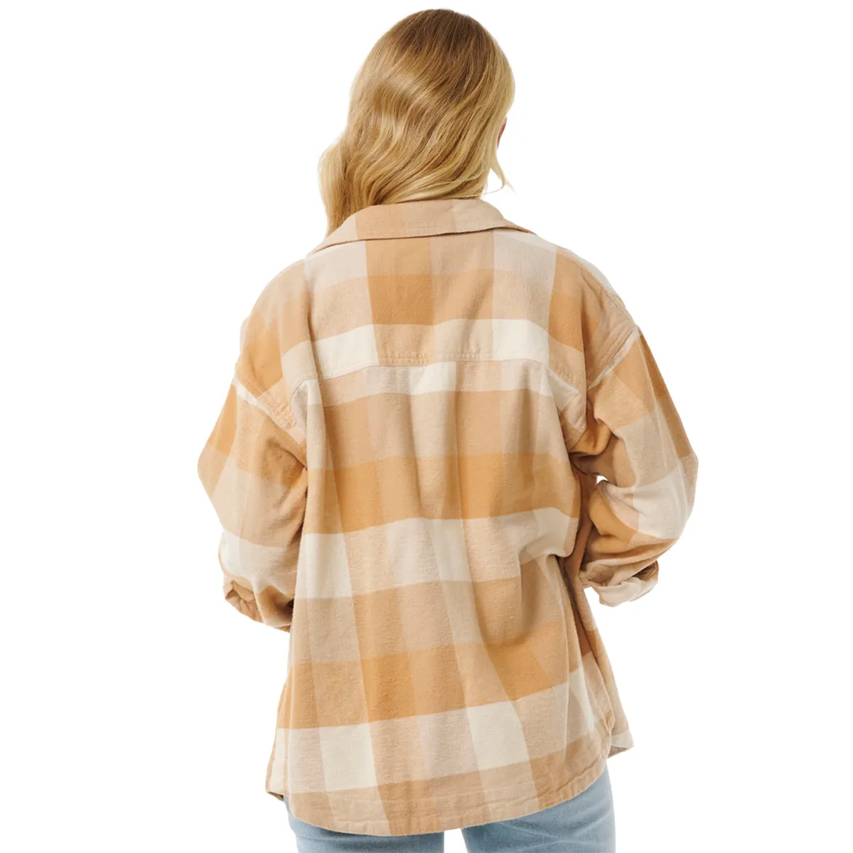 Rip Curl Women's La Isla Long Sleeve Button-Up Flannel Shirt