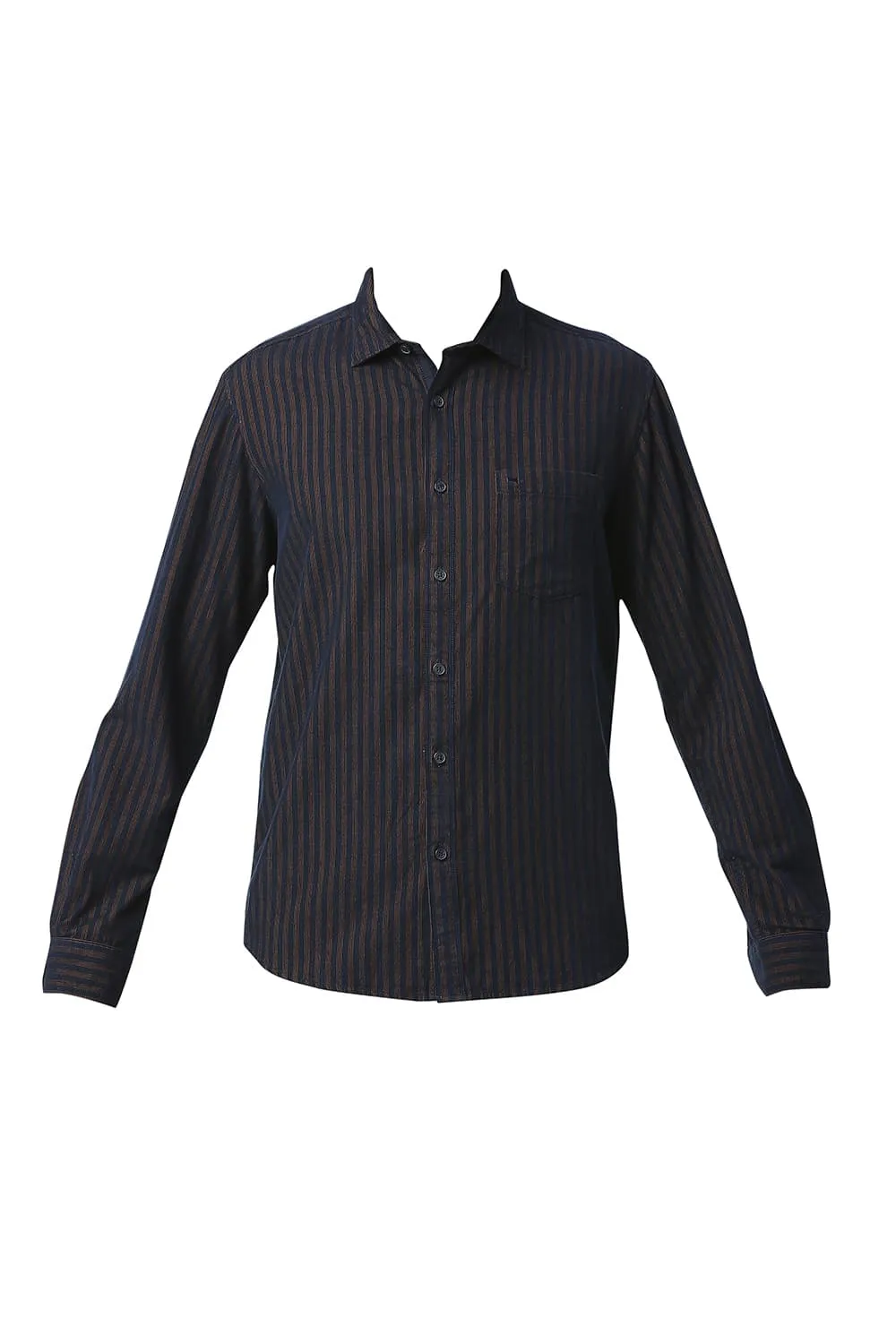 Slim Fit Cotton Corduory Stripe Shirt