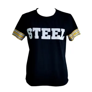 Steel Black Jersey Tee