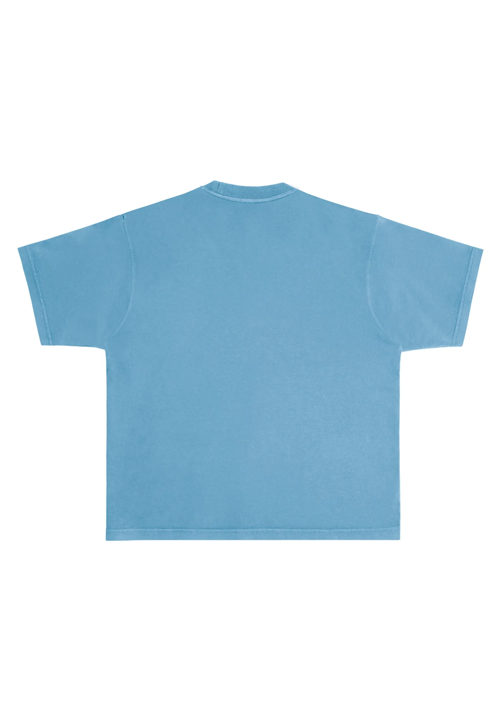 Streetwear Heavyweight Women Short Sleeve - Pebble Blue