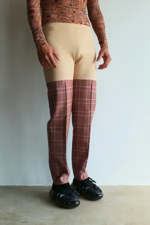 Walter Van Beirendonck Extra Sharp Pants Plaid Burgundy FW23