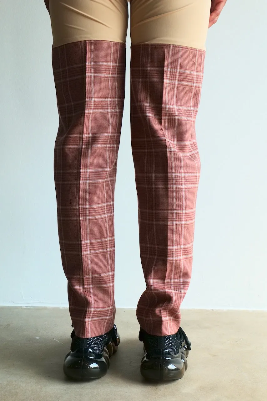 Walter Van Beirendonck Extra Sharp Pants Plaid Burgundy FW23