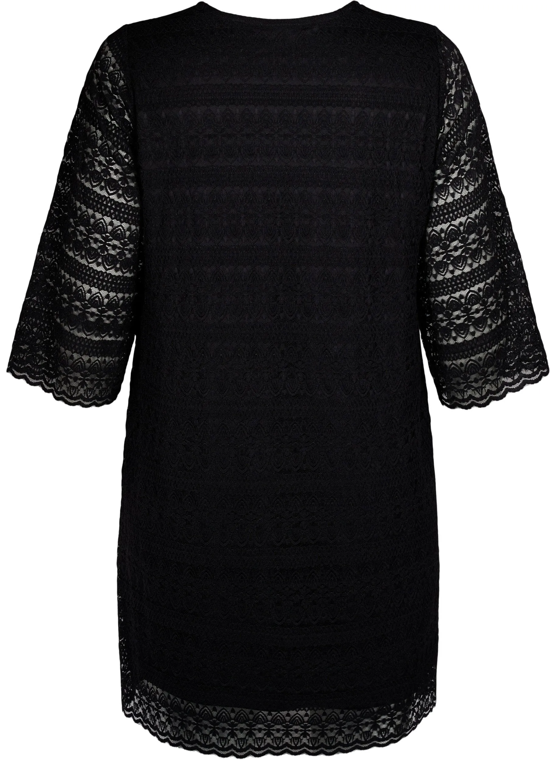 Zizzi Dana Lace Dress in Black